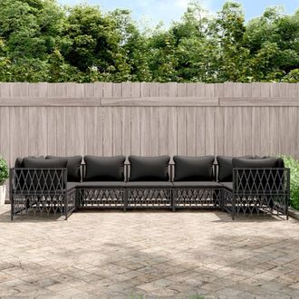 vidaXL Furniture Limited - Juego Muebles De Jard&iacute;n 7 Pzas Y Cojines