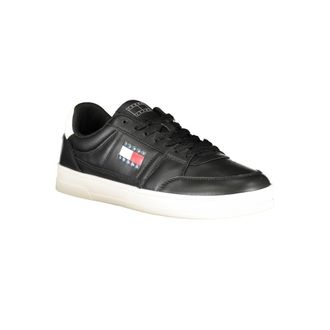 Tommy Hilfiger Leather Low-Top Sneaker - Black