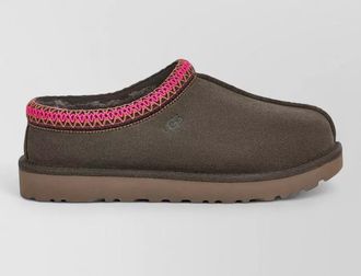 UGG shearling fur suede slip on slippers