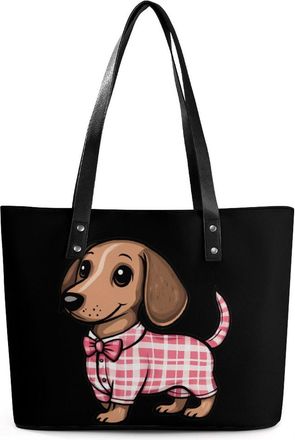 Generic Cute Dachshunds Dog Tote Bags for Women Cute Shoulder Purses Handbags