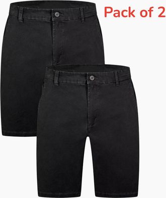 Jack Wills Mens Ex Jack Wills Mens Shorts Slim Chino Casual Pant - Black - Size: W30