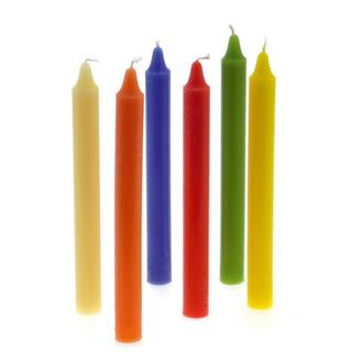 Trade Shop Trade Shop - 48 Pezzi Candele Lunghe 19cm Profumate Colorate Decorazione Aromaterapia