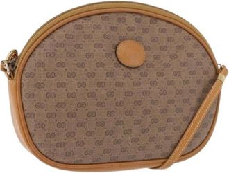 Gucci Pre-owned Vintage Shoulder Bag - Dames - Vintage Schoudertas - Bruin - ONE Size - Leer - Vintage