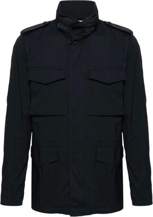 Aspesi Jassen, Heren, Blauw, 3Xl, Katoen, Mini Field Jacket