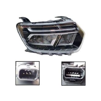 OEM Faros Derecho Dacia Duster 2021-2024, Con Motor, Marco Cromado 260101613r, Led (luz De Cruce + Posici&oacute;n + Drl + Intermitente)