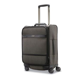 Hartmann Herringbone Deluxe Expandable 20 Carry On Spinner Luggage in Black Herringbone at Nordstrom