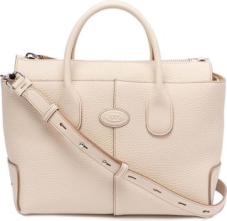 Tod's Textured leather bag with stitching and logo