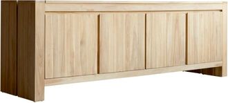 Tikamoon Aparador de teca maciza de 210 cm