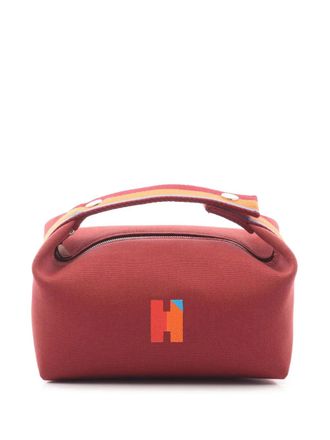 Herm&egrave;s 2010-2025 kleine Toile Bride A Brac handtas - Bruin