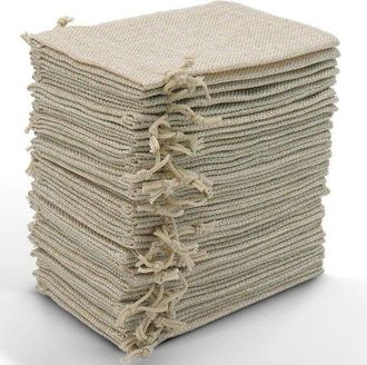 OEM 30 Bolsas De Yute, De 15 X 20 Cm Cada Una, Bolsas De Yute Con Cord&oacute;n, Bolsas De Lino
