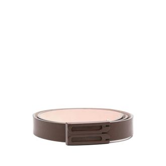Victoria Beckham Tonal Frame Belt - female - Victoria Beckham - Belts - Brown - 80 CM - Accessories