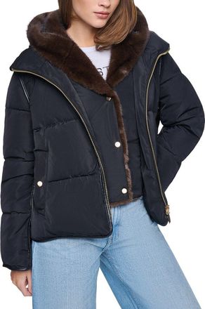 Halston Heritage Hooded Puffer Coat