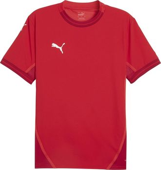 Puma Heren TeamFinal Jersey T-Shirt (Rood/Wit)