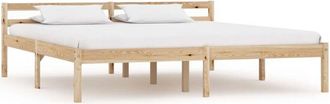 vidaXL Vidaxl - Bed Frame without Mattress Solid Pine Wood 180x200 cm Super King