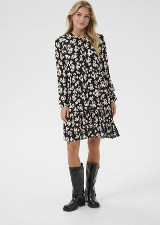 Kaffe Jurk Regular fit black offwhite