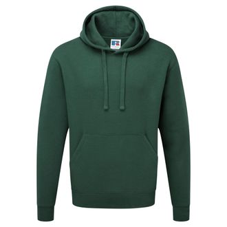 Russell Athletic Russell Heren Authentieke Hooded Sweatshirt / Hoodie (Fles groen)