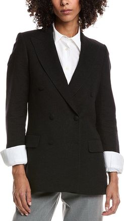Officine G&eacute;n&eacute;rale Officine Generale Manon Wool & Linen-Blend Blazer