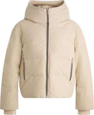 Fusalp Giacca da sci Barsy a coste con cappuccio - Toni neutri