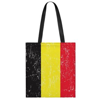 Generic Belgian Flag Womens Tote Casual Shopping Bag Lightweight Shoulder Bags Hobos Handbag for Work Travel Daily 35x40cm