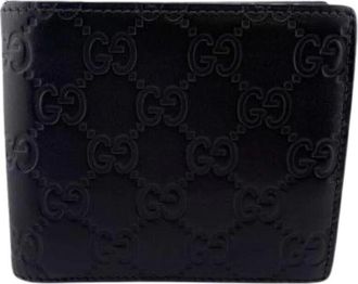 Gucci Pre-owned Wallets, male, Black, Size: ONE SIZE Pre-owned Vintage Bi-fold Wallet