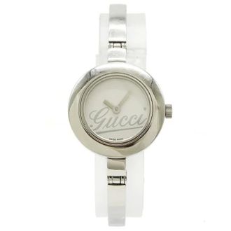 Gucci Pre-owned Watches, female, White, Size: ONE SIZE Pre-owned Vintage Stainless Steel Watch