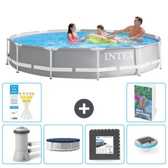 Intex Piscina Prism Frame Redonda - 366x76 Cm - 7-piezas S260