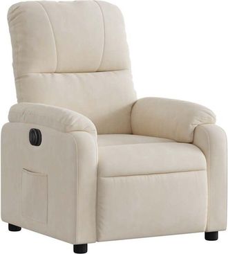 vidaXL Vidaxl - Sill&oacute;n Reclinable El&eacute;ctrico Tela De Microfibra Beige
