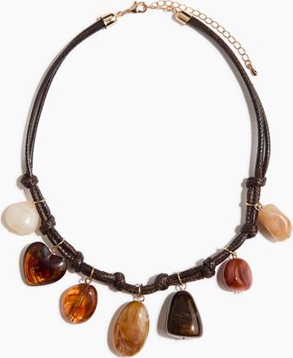 H&M Schnurkette mit Charms - Brown