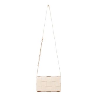 Bottega Veneta Cross Body Bags, female, Pink, Size: ONE SIZE Intrecciato Leather Shoulder Bag