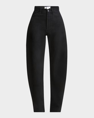 Alaia Rounded Leg Denim Pants