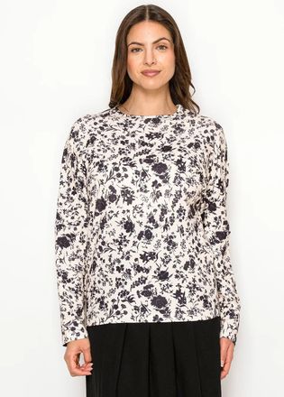 YAL New York Floral Pattern Long Sleeve T-Shirt