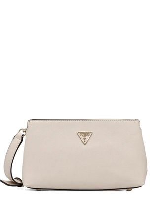 Guess Co logo-plaque satchel bag - Neutrals