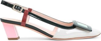 Roger Vivier Bv Lacquered Buckle 45 Pumps