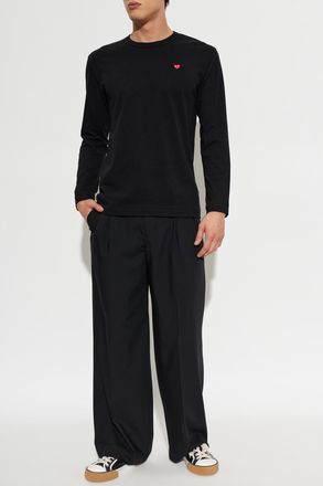 Comme Des Gar&ccedil;ons Comme Des Gar&ccedil;ons Play Long Sleeve T-shirt, Mens, Black