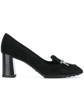 Tod's Double T fringed pumps - Black
