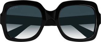 Gucci Oversized Square Zonnebrillen - Dames - Zonnebrillen - Zwart - 54 MM - Accessoires