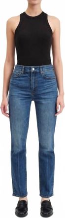 Daze Smarty Pants High Rise Slim Jeans In Devoted