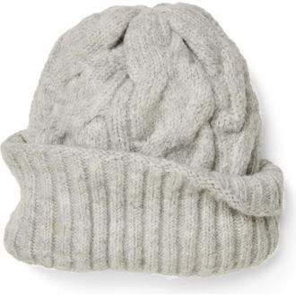 Free People Coast Line Cable Beanie in Grey at Nordstrom
