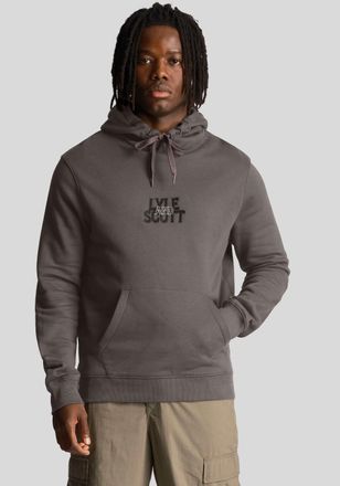 Lyle & Scott Kapuzensweatshirt LYLE & SCOTT, Herren, Gr. M, grau (gunmetal), Sweatware, Obermaterial: 100% Baumwolle, unifarben, regular fit h&uuml;ftbedeckend, Rundhal