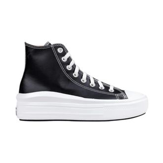 Converse Schoenen, Dames, Zwart, 37 1/2 EU, Leer, Chuck Taylor All Star Move Platform