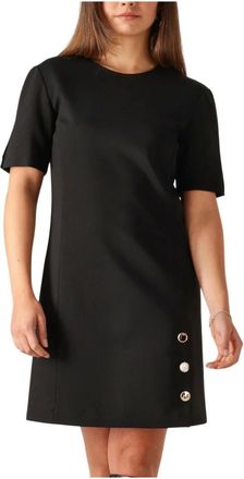 Twinset Dames, Jurken, Zwart, Maat: 4XS