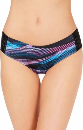 Nike Line Up Printed Hipster Bikini Bottoms In Pink