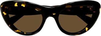 Bottega Veneta Cat-eye zonnebril - Dames - Zonnebrillen - Bruin - ONE Size - Nylon - Accessoires