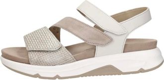Gabor Rollingsoft Sandal - Dames - Schoenen - Beige - Maat: 38 1/2 EU