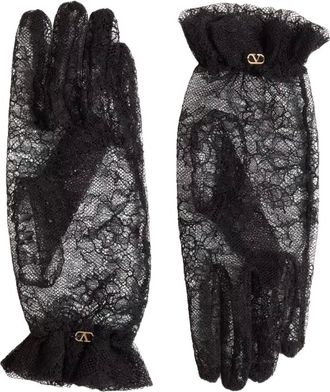 Valentino Garavani Dames, Accessoires, Zwart, Maat: 7 IN Viscose