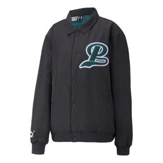 Puma Team Bomber Button Down Jacket Black 539272-01
