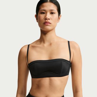 Nike Womens SKIMS Matte Balconette Bra in Black | IV6672-054