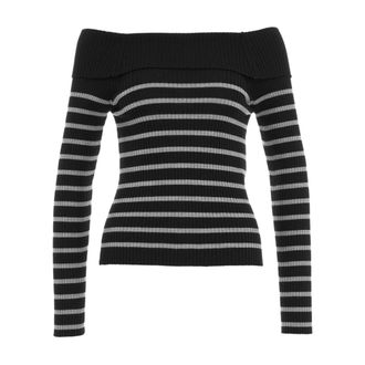 Semicouture Truien - Dames - Ronde hals truien - Zwart - XS - Truien & Vesten
