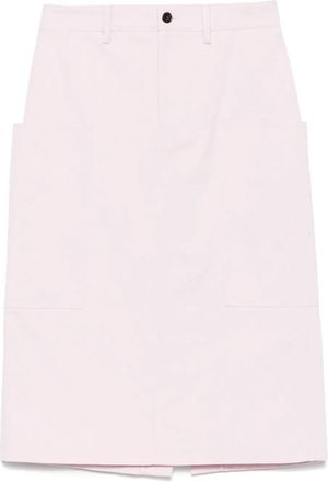 Gucci Delavé midi-rok - Roze