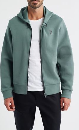 On Focus Tech Zip Hoodie in Olive at Nordstrom, Size Xx-Large